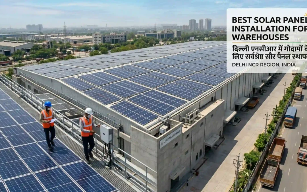 Best Solar panel installation for warehouses in Delhi NCR