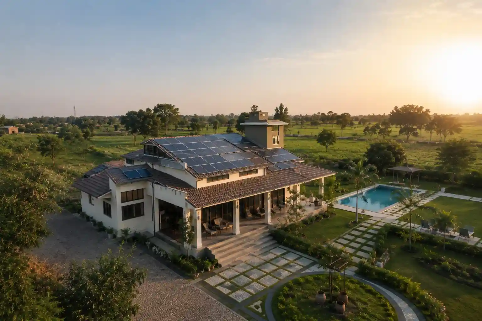 Farmhouse Solar Energy Visualization