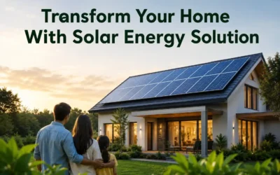 Transform Your Home With Solar Energy Solution – Go Green With Govt Initiative